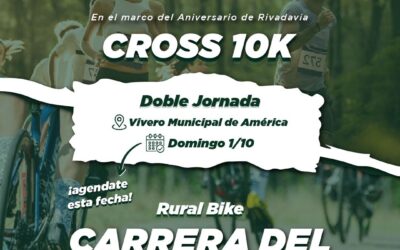 Para agendar, doble jornada deportiva en Rivadavia el 1 de Octubre