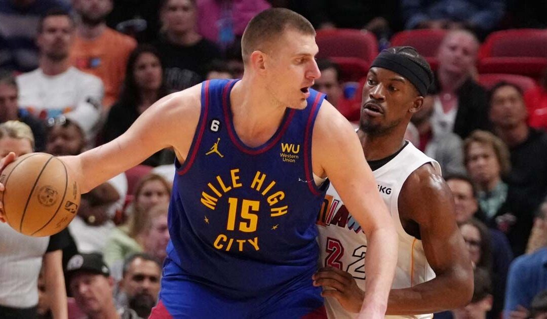 Denver derrotó a Miami por 108-95 y quedó a un paso de la gloria
