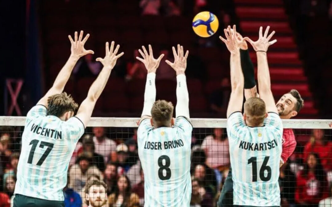 Volleyball Nations League: Argentina se recuperó con un triunfo frente a Canadá