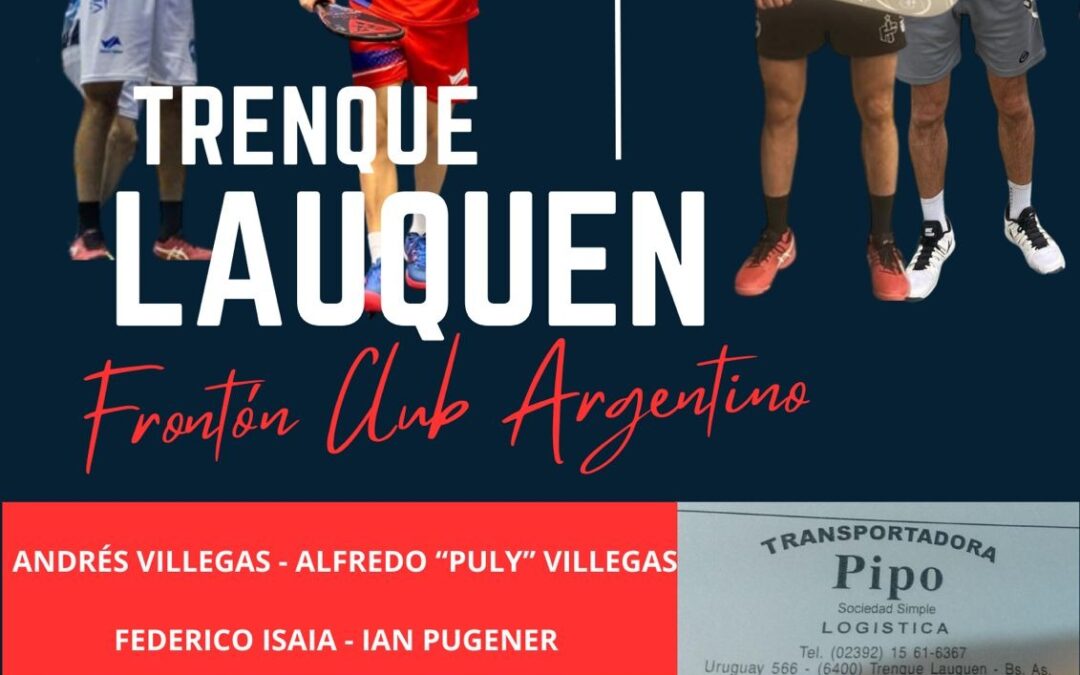 Pelota en el fronton de FBC Argentino el 10 de junio