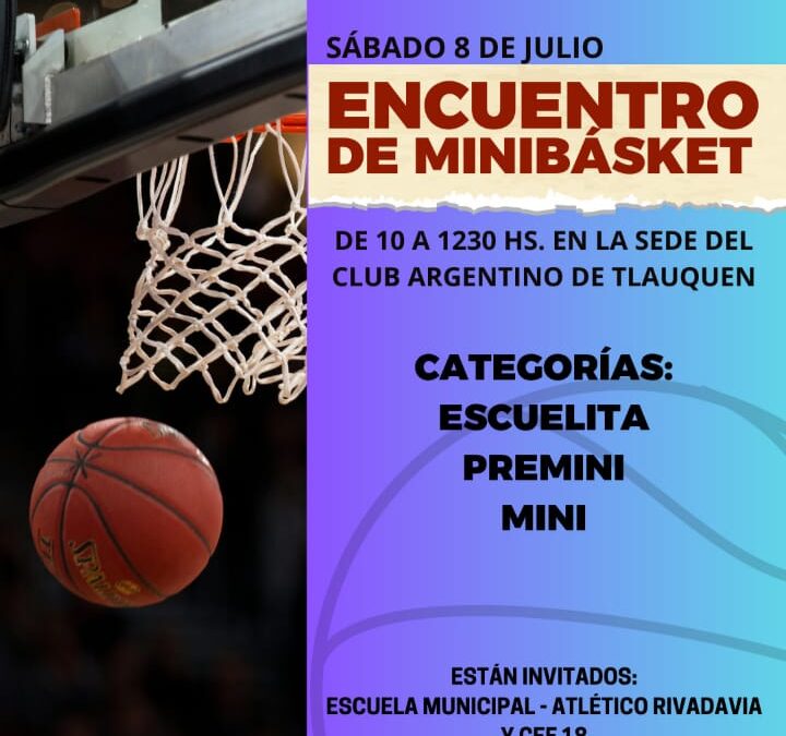 ENCUENTRO DE MINIBASQUET ZONA Oeste ABTL y Fecha de Formativas U15