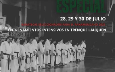 Karatecas seleccionados para el Panamericano 2023, entrenan este fin de semana en Trenque Lauquen