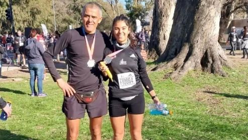 Eladio Helguera 3° en su categoria en 21K de Buenos Aires