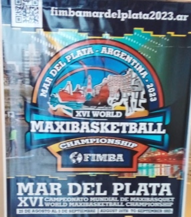 Oscar Brua y Jorge Fuchs parte del el Seleccionado Argentino +50 en el Mundial de Maxibasquetbol