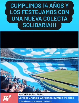 La filial Chango Cárdenas de Trenque Lauquen realiza colecta