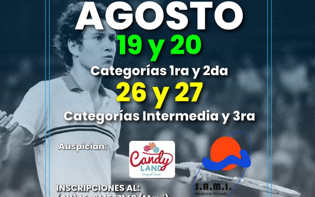 Se viene la 4ta fecha del Ranking Lauquen de tenis