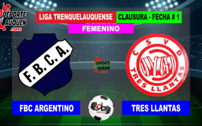 LTF Femenino 1° Division – Sintesis: FBC Argentino 3 Tres Llantas 0