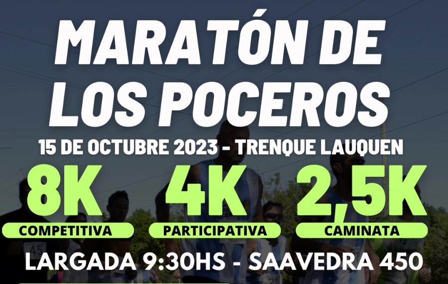 MARATÓN DE LOS POCEROS – Este sábado al medio día cierra inscripción