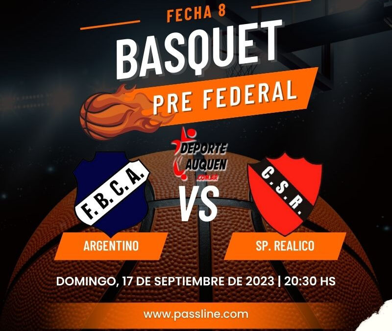 Pre Federal de Basquet – FBC Argentino busca recuperar la punta ante un dificil rival esta noche