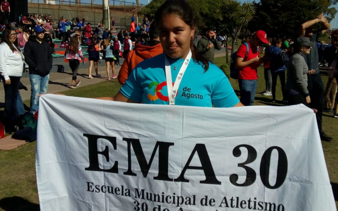 Nacional Sub 16 de Atletismo – Jimena Moriame Medalla de Bronce en lanzamiento de Jabalina