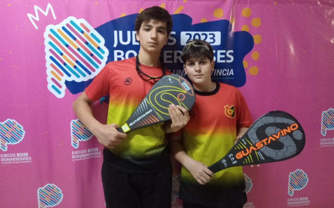 Juegos Bonaerenses 2023 – Vicente Carreras y Gabriel Hernández medalla de Oro en Paleta