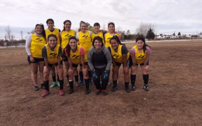 Se jugo hoy triangular de Futbol Femenino en Las Guasquitas