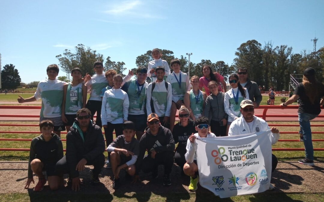 SOBRESALIENTE ACTUACIÓN EN EL TORNEO PROVINCIAL DE ATLETISMO U16: EL PÚA COSECHÓ 12 MEDALLAS Y LA ESCUELA MUNICIPAL DE 30 DE AGOSTO OTRAS DOS
