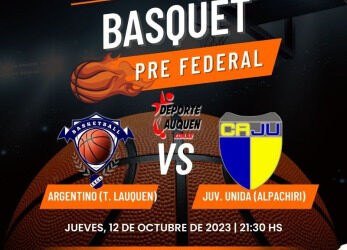 Prefederal de Basquet – Mañana FBC Argentino es local, en la previa se podra ver en patalla gigante a la seleccion de futbol por eliminatorias