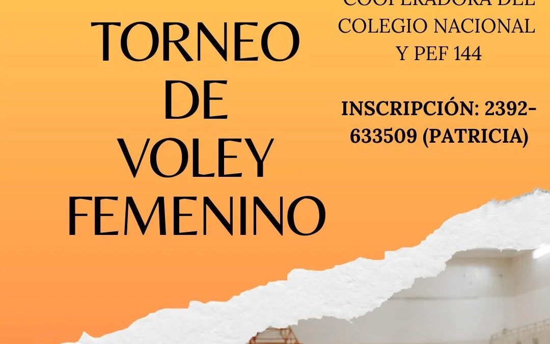 ¡Ya llega! ¡No te quedes afuera! Voley Femenino el proximo domingo