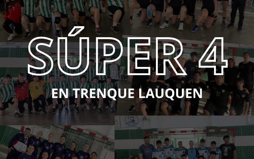 Se jugo el Super 4 Cadetes de la Liga Pehuajense de Handball. Ferro C. Oeste gano la rama masculina