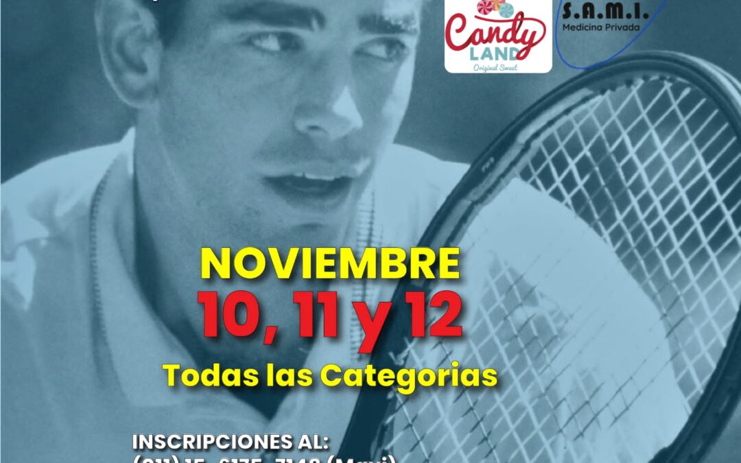 10,11 y 12 de noviembre 6ta fecha del Circuito Trenquelauquense de Tenis – Ranking actualizado
