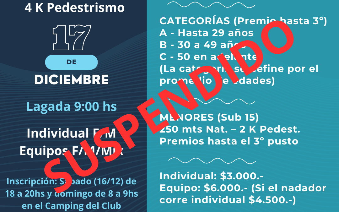 Barrio Alegre Suspendido el Acualtón de hoy