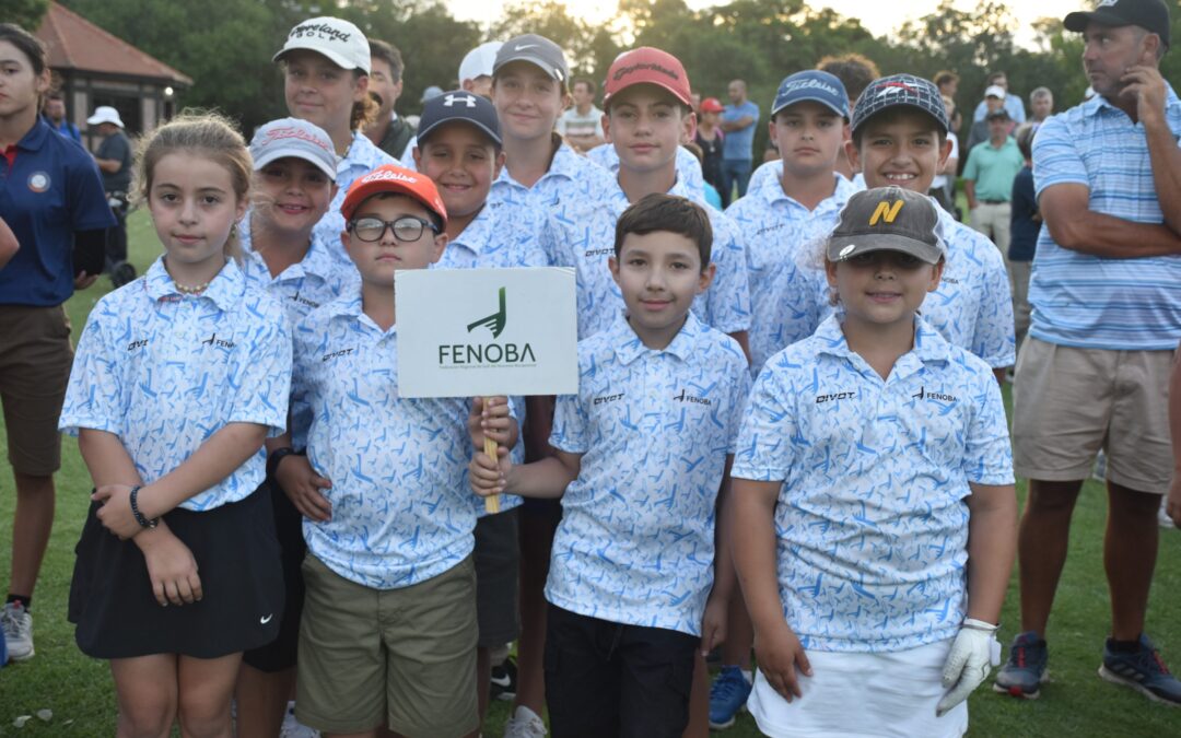 Pedrito y Pilar Moralejo jugaron el torneo Nacional Juniors de Golf