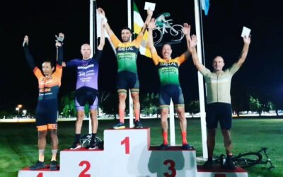 Ciclismo: Podios trenquelauquenses en la fecha del certamen nocturno en Carlos Casares
