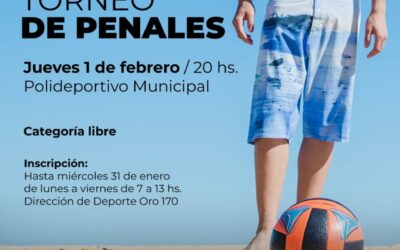 EL VERANO EN TRENQUE SIGUE TAMBIÉN CON MUCHO DEPORTE: YA PODÉS ANOTARTE PARA LOS TORNEOS DE PENALES (BEACH FÚTBOL), TRUCO, TEJO Y NEWCOM BEACH