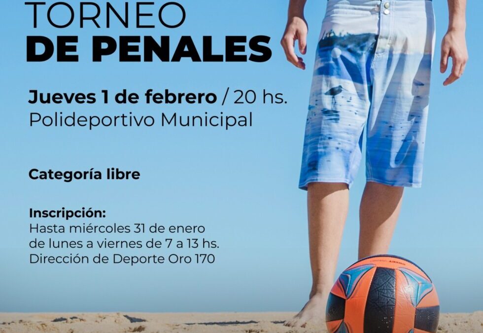 EL VERANO EN TRENQUE SIGUE TAMBIÉN CON MUCHO DEPORTE: YA PODÉS ANOTARTE PARA LOS TORNEOS DE PENALES (BEACH FÚTBOL), TRUCO, TEJO Y NEWCOM BEACH