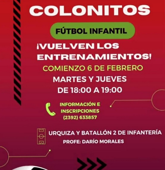 El 6 de Febrero retorna el Futbol Infantil en Las Guasquitas