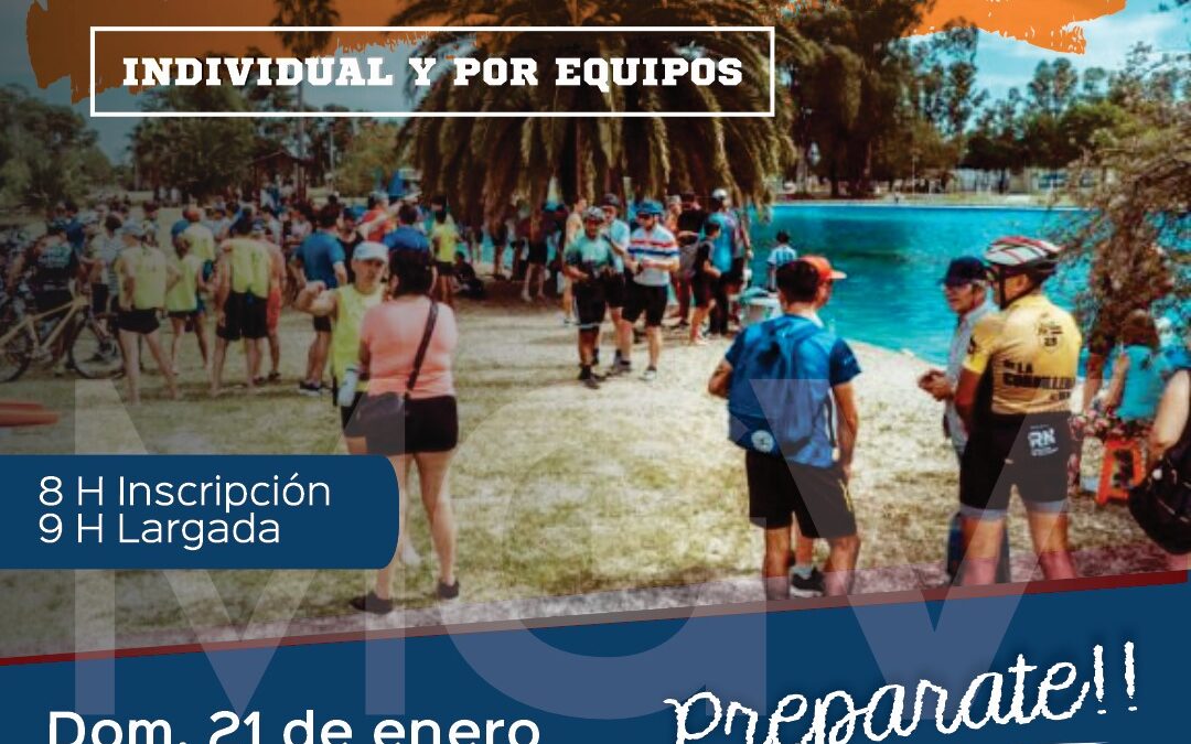 Este Domingo 21/01 TETRATLÓN en General Villegas