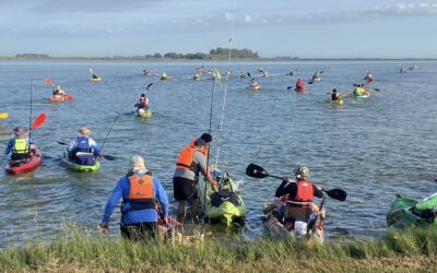 MUY BUEN CONVOCATORIA EN EL DOMINGO DE KAYAK FISHING EN LA LAGUNA CUERO DE ZORRO