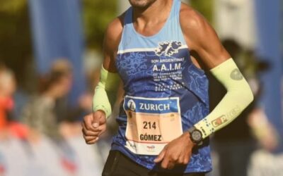 Atletismo: Pedro Gomez buscara llegar al Maraton de los JJOO Paris, pero corrio con zapatillas prestadas