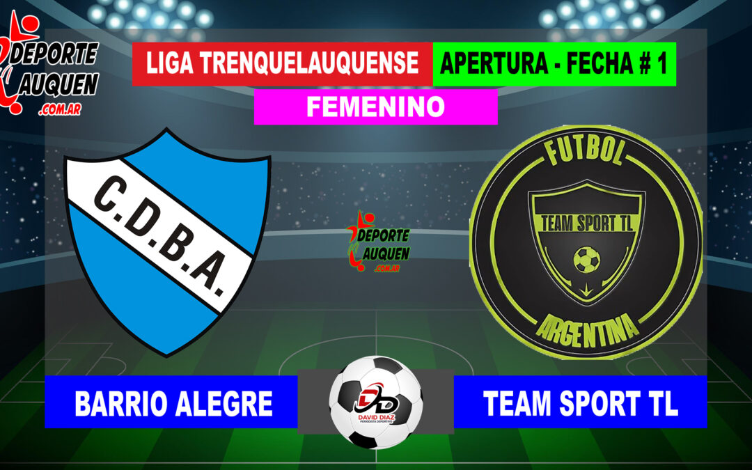 LTF Femenino 1° Division – Sintesis: Barrio Alegre 0 Team Sport TL 5