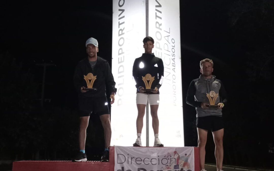 Lucio Barragan y Rosario Rivarola ganaron los 10K en Maraton Nocturna de Trenque Lauquen