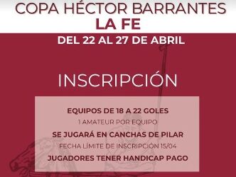 Polo: La Copa «Hector Barrantes» se jugará del 22 al 27 de Abril