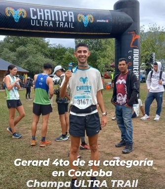 Atletismo: Gerard Diaz Savy 4° en su categoria en el Champa Ultra Trail