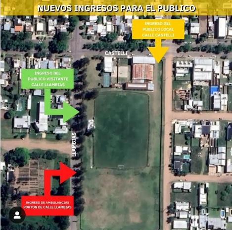 Monumental comunica nuevos ingresos para los partidos de primera y tercera.