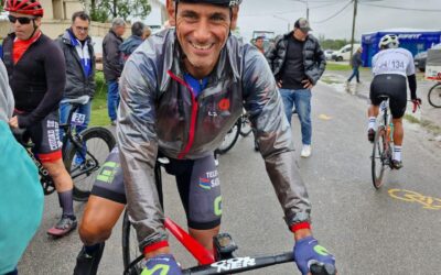Ciclismo: Ajustada victoria en el sprint final en Saladillo para Elbio Alborzen y es el nuevo lider general