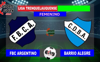 LTF Femenino 1° Division – Sintesis: FBC Argentino 3 Barrio Alegre 0