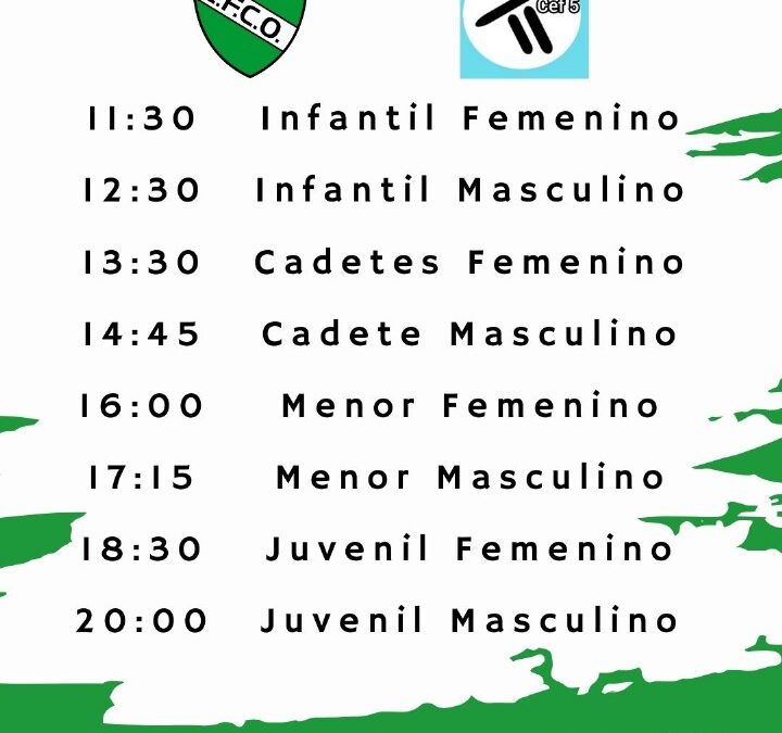 Primera fecha de Handball – Ferro C. Oeste juega en su cancha el sabado 6, desde Infantiles a Juveniles