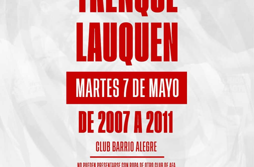 Huracan de Parque Patricios hará prueba de jugadores juveniles en Barrio Alegre el martes 7 de mayo