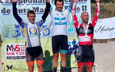 Ciclismo: Pablo Cravero obtuvo el titulo en la prueba en linea categoria Master B2 y Franzero en Elite
