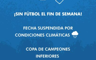 La Liga Pehuajense de Fútbol comunica que decidió suspender toda la actividad futbolística programada para el Sábado 13 y Domingo 14