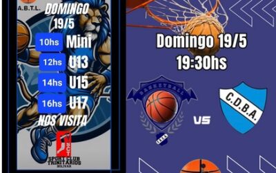 TODO VA EL DOMINGO Y POR LA ABTL PARA EL BASQUETBOL DEL FOOTBALL CLUB ARGENTINO.