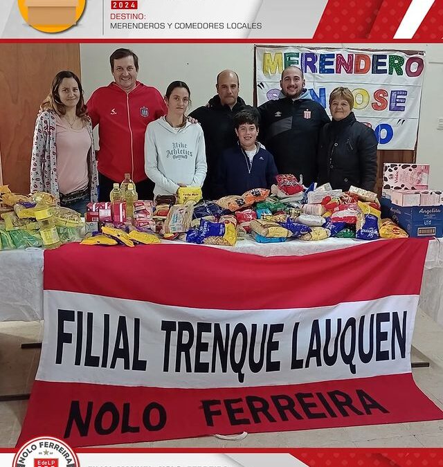 La Filial «Nolo» Ferreira de Trenque Lauquen llevó adelante la colecta y entregó alimentos