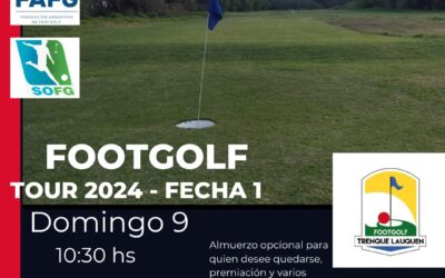 Comienza el tour Trenque Lauquen de Footgolf. Serán 6 fechas a lo largo del año
