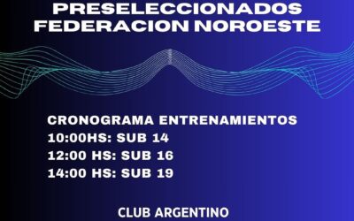 Hockey: PRESELECCIONADOS FNHBA – Domingo 2 de junio es la cita en el club Argentino