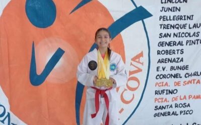 Taekwon-do ITF Regional. Luisiana Rivarola logro el primer puesto en lucha y en formas