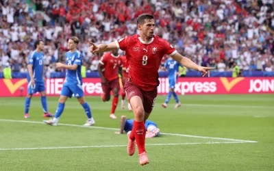 Fútbol Eurocopa: Arrancó la instancia de octavos de final y Suiza dio el primer golpe, eliminó a Italia