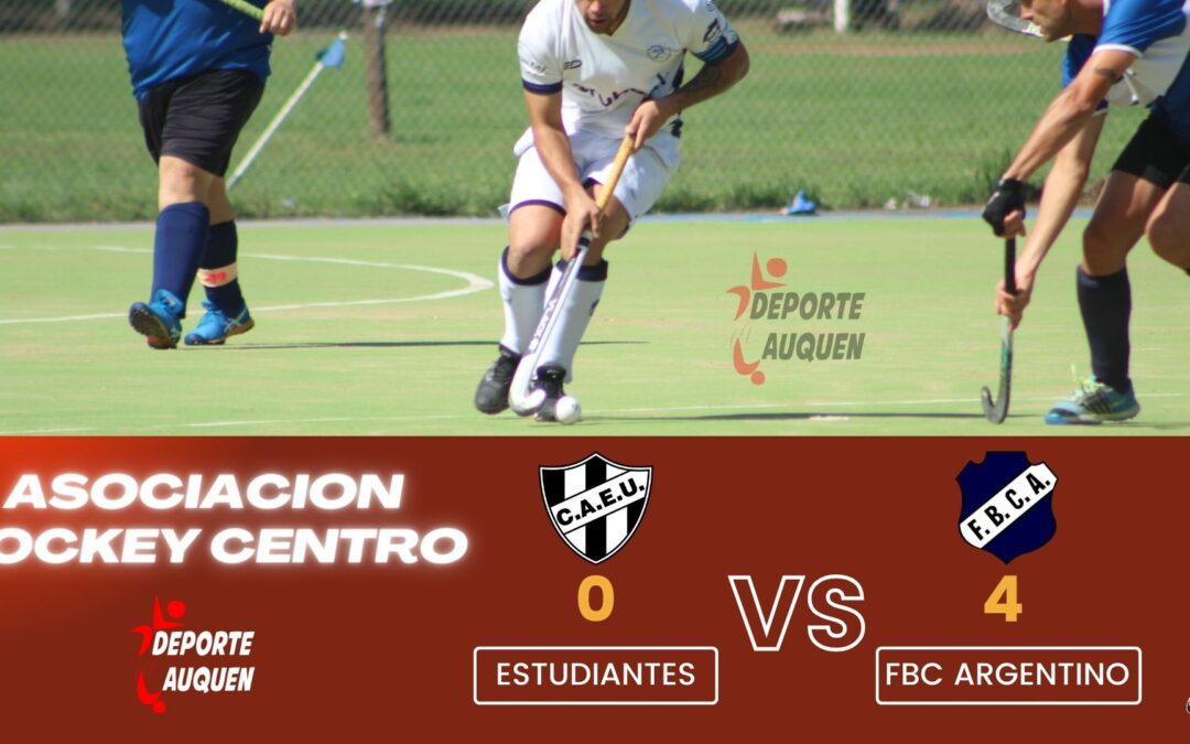 Hockey Masculino – FBC Argentino goleó a Estudiantes de Pehuajó
