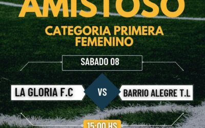 Amistoso de Futbol Femenino el sabado en 30 de Agosto