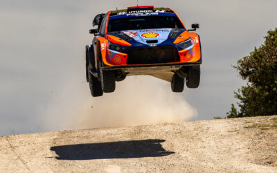 Rally Mundial: En Cerdeña festejo al final Ott Tanak con el Hyundai
